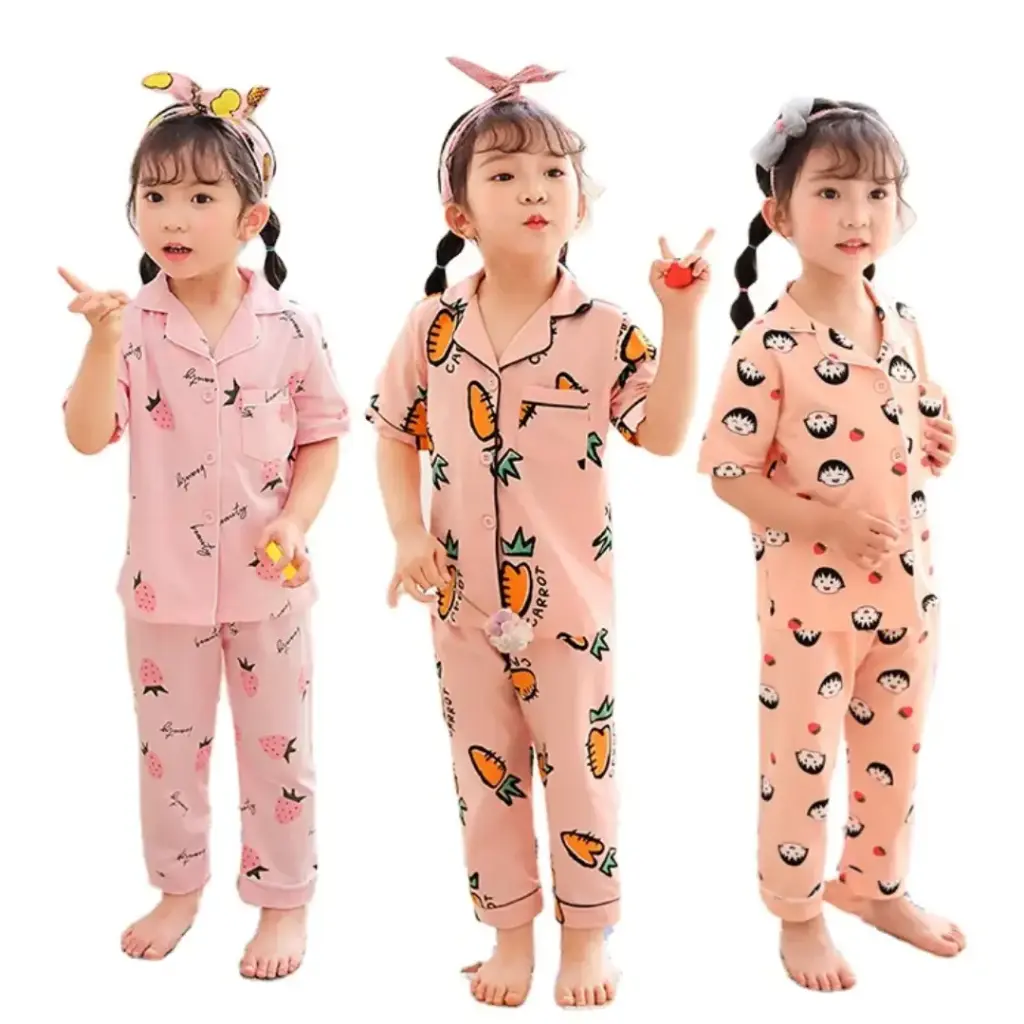 Cotton Lapel Pajamas