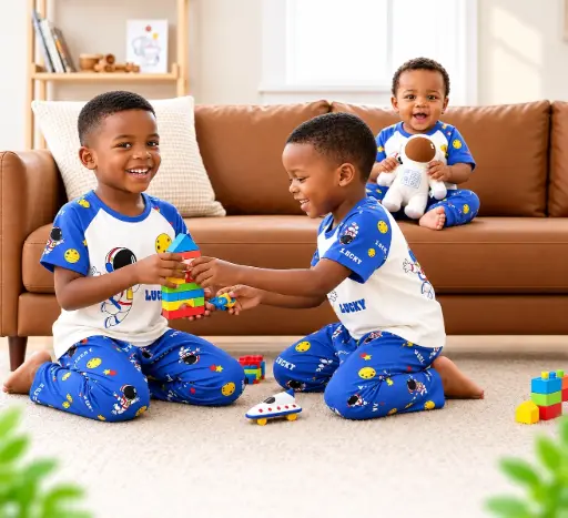 Cotton Pajamas - Short Sleeves SS002 