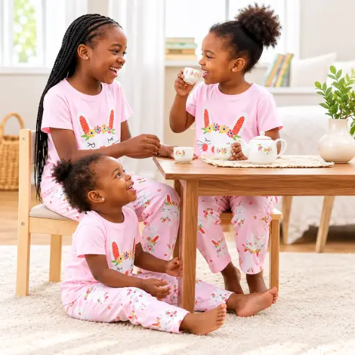 Cotton Pajamas - Short Sleeves SS010