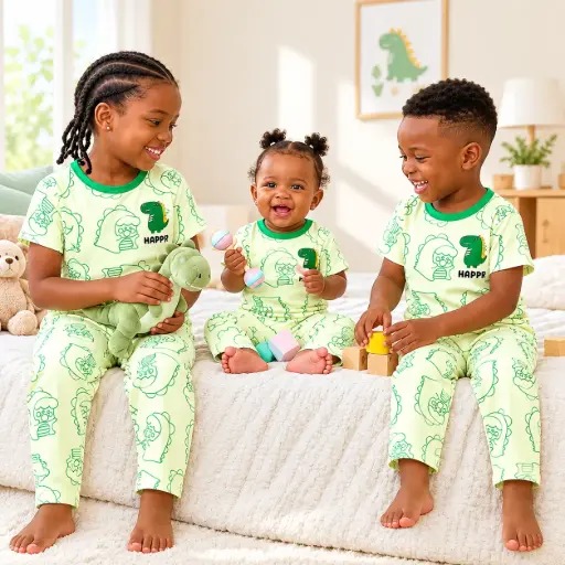 Cotton Pajamas - Short Sleeves SS017