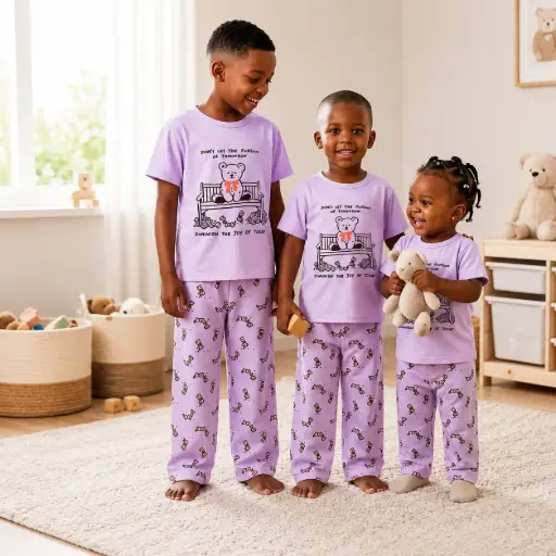 Cotton Pajamas - Short Sleeves SS020