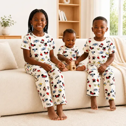 Cotton Pajamas - Short Sleeves SS021