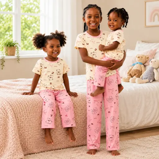 Cotton Pajamas - Short Sleeves SS028