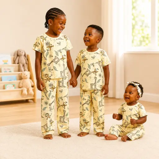 Cotton Pajamas - Short Sleeves SS032